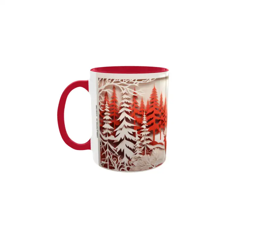 Iarna decor, cana din ceramica, 330ml, model cgs1788